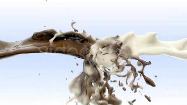 Milk and chocolate fluid collision Videohive 76716 Motion Graphics Image 3