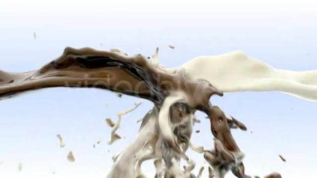 Milk and chocolate fluid collision Videohive 76716 Motion Graphics Image 4
