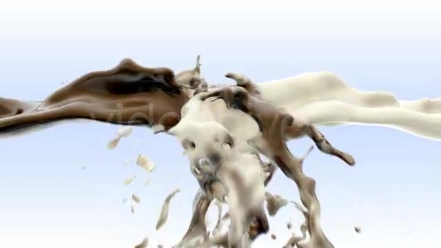 Milk and chocolate fluid collision Videohive 76716 Motion Graphics Image 5