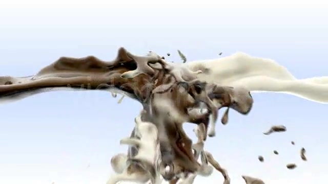 Milk and chocolate fluid collision Videohive 76716 Motion Graphics Image 6
