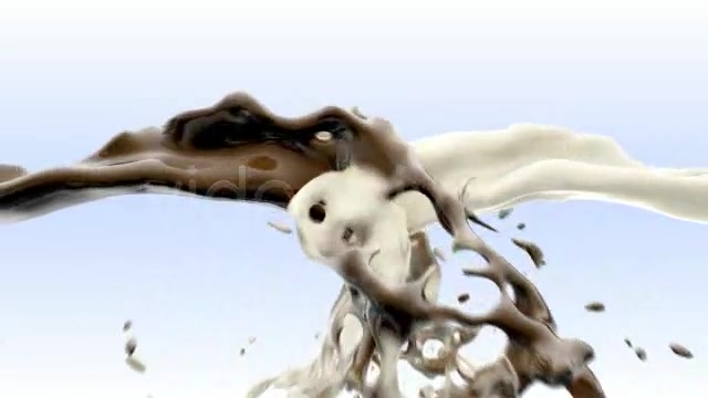 Milk and chocolate fluid collision Videohive 76716 Motion Graphics Image 7
