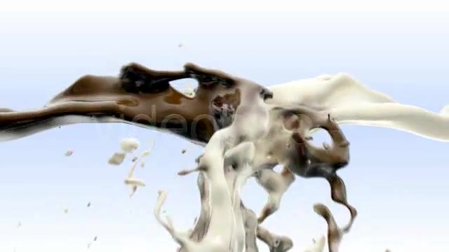 Milk and chocolate fluid collision Videohive 76716 Motion Graphics Image 8