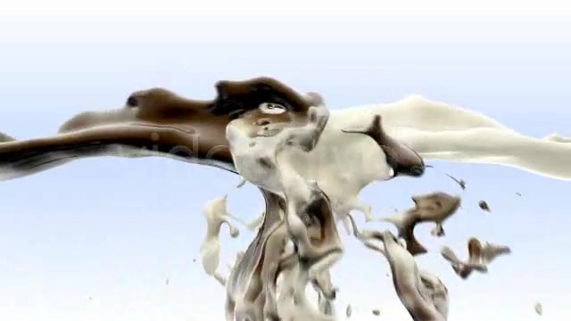 Milk and chocolate fluid collision Videohive 76716 Motion Graphics Image 9