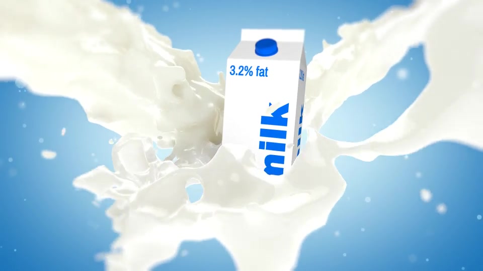 Milk Splash With Box Element 3D Videohive 33333922 After Effects Image 3