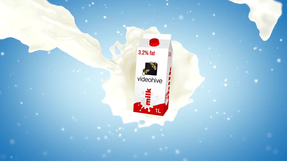 Milk Splash With Box Element 3D Videohive 33333922 After Effects Image 6