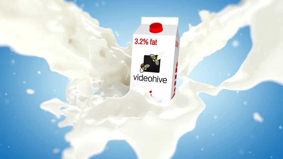 Milk Splash With Box Element 3D Videohive 33333922 After Effects Image 8