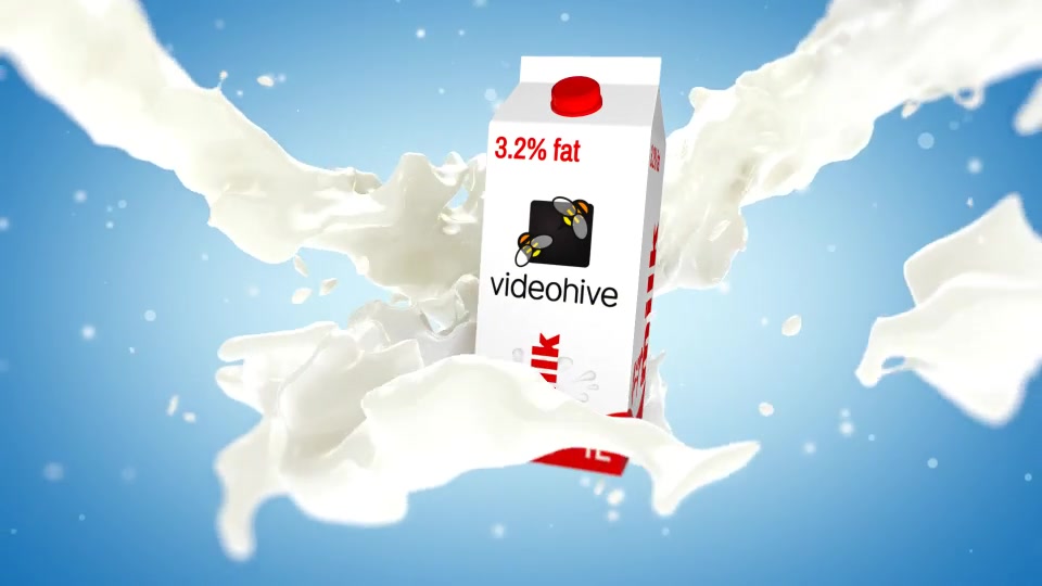 Milk Splash With Box Element 3D Videohive 33333922 After Effects Image 9
