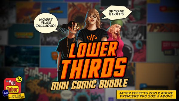 Mini Comic Bundle Lower Thirds - 38347467 Videohive Download