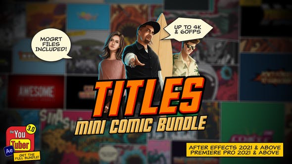 Mini Comic Bundle Titles - Videohive Download 38044019