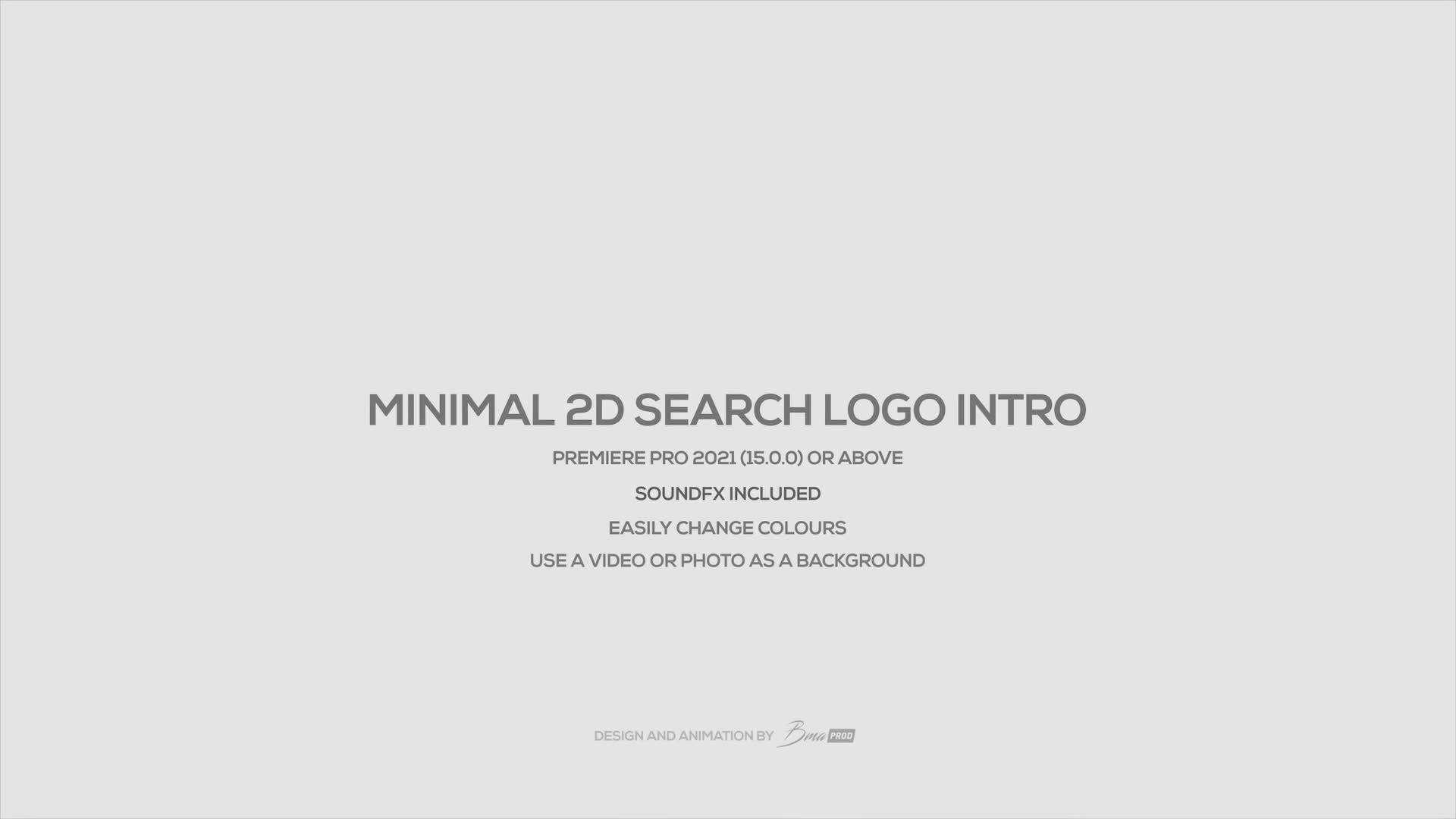 Minimal 2D Search Logo Intro Videohive 31482383 Premiere Pro Image 1