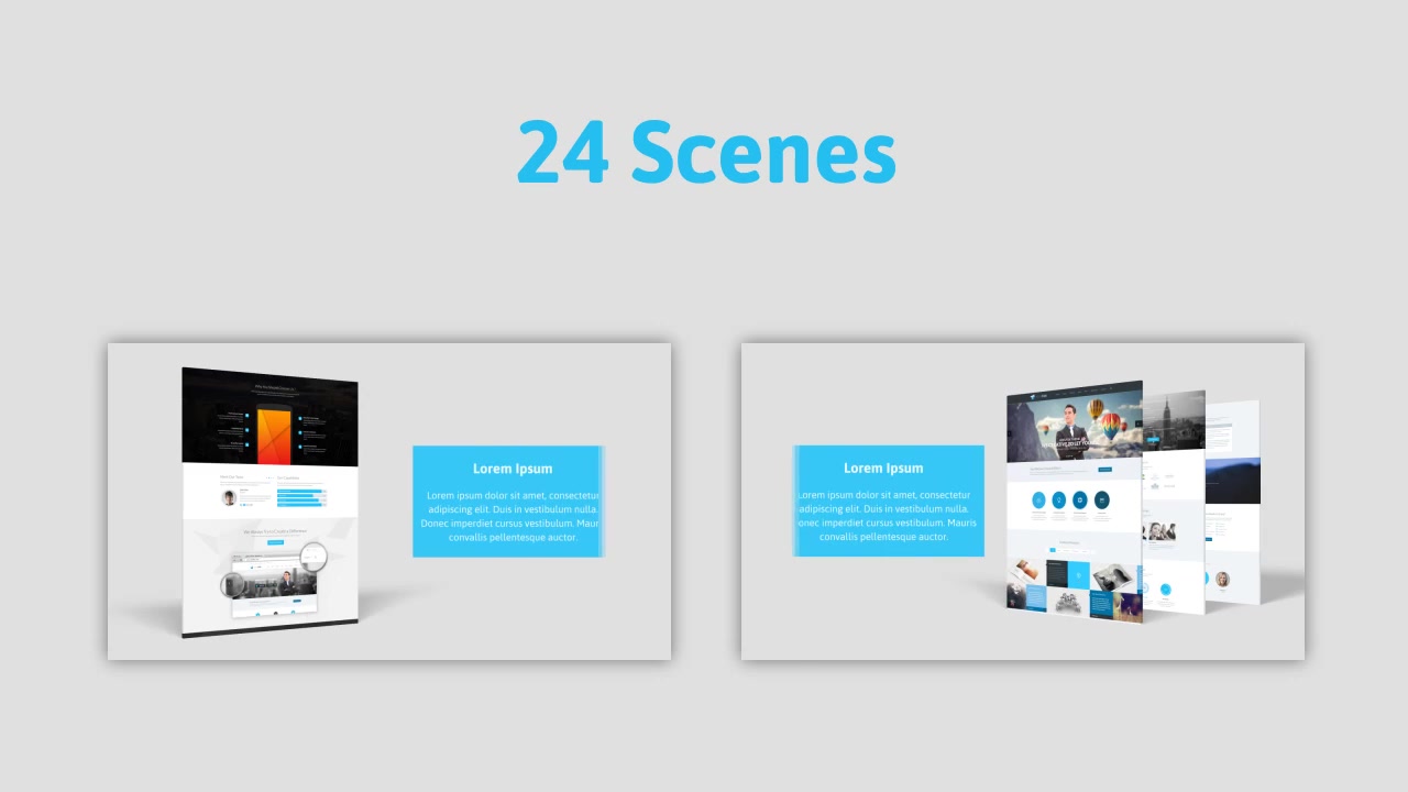 Minimal 3D Website Presentation - Download Videohive 10037827