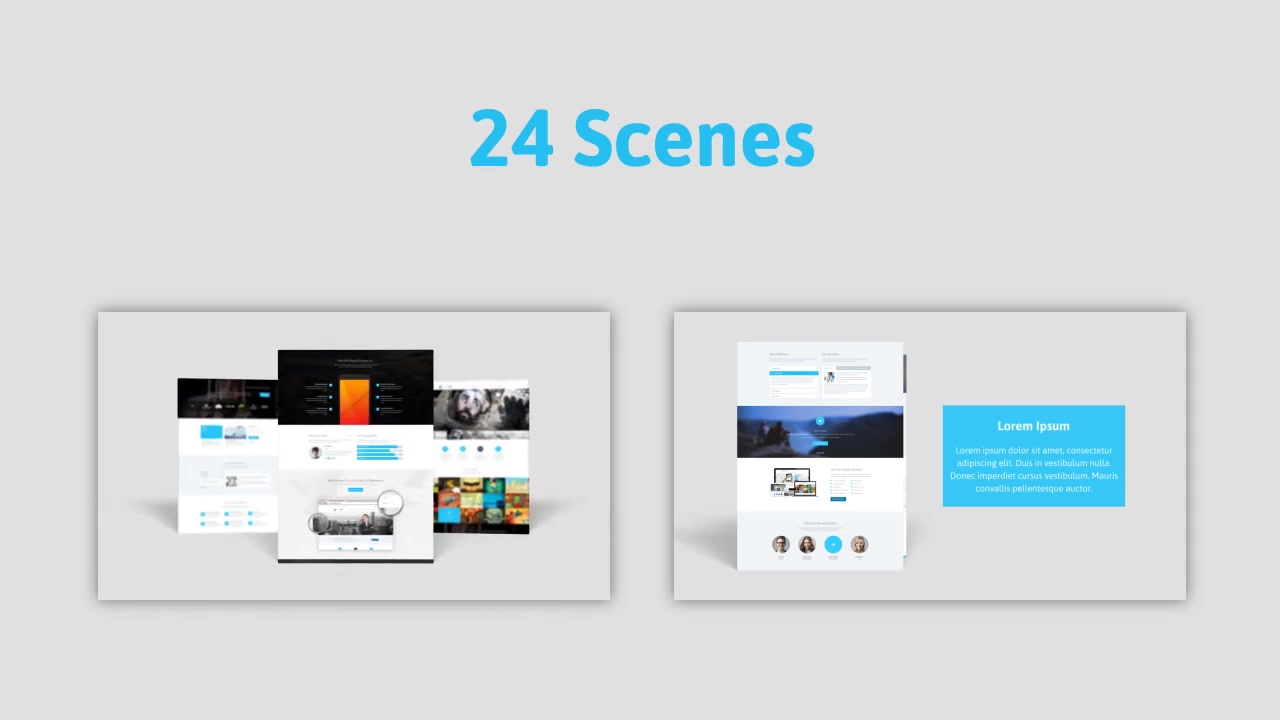 Minimal 3D Website Presentation - Download Videohive 10037827