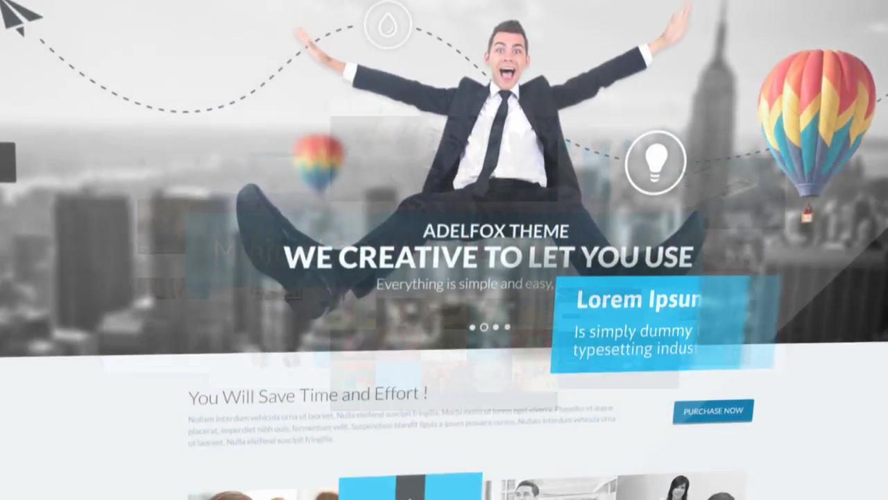 Minimal 3D Website Presentation - Download Videohive 10037827