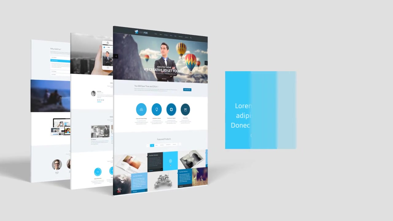 Minimal 3D Website Presentation - Download Videohive 10037827