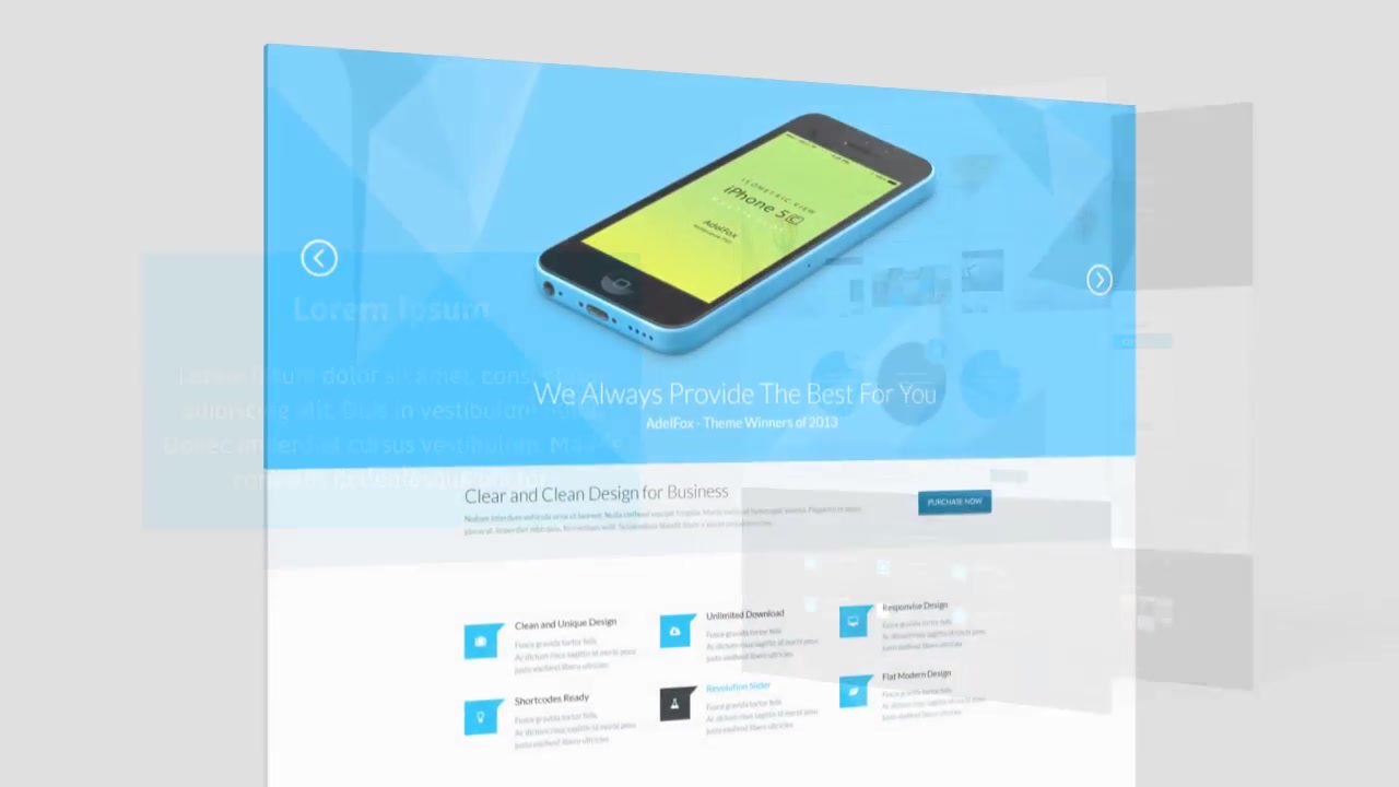 Minimal 3D Website Presentation - Download Videohive 10037827