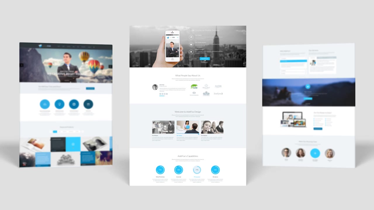 Minimal 3D Website Presentation - Download Videohive 10037827