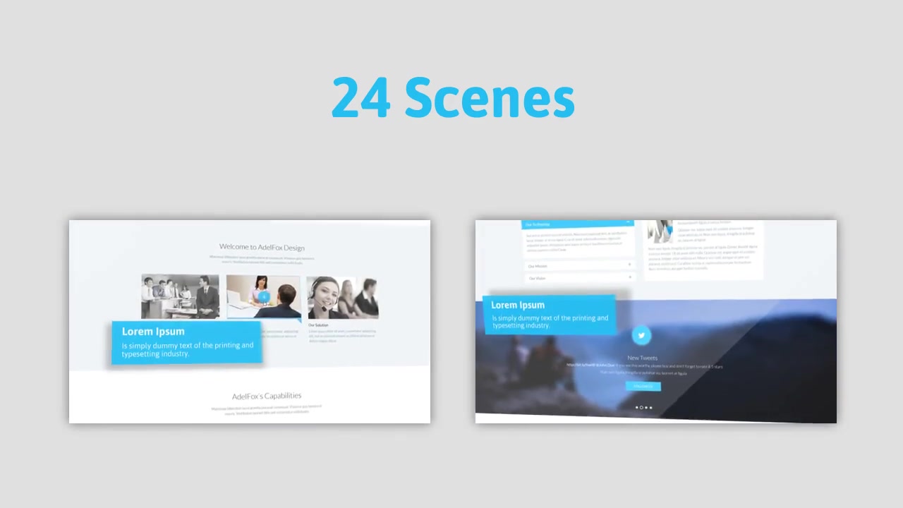 Minimal 3D Website Presentation - Download Videohive 10037827