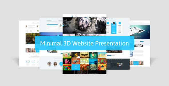 Minimal 3D Website Presentation - Download Videohive 10037827