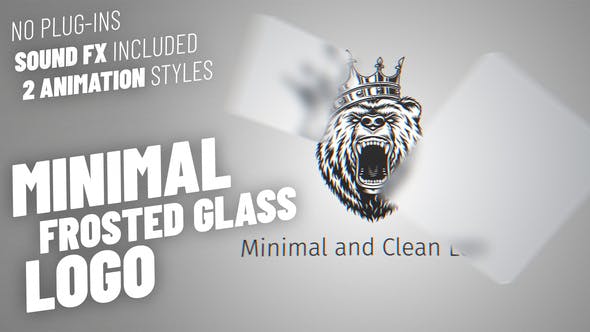 Minimal and Clean Glass Logo - 38605295 Videohive Download