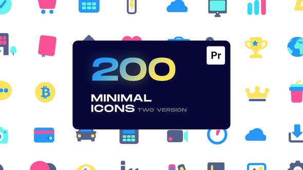 Minimal Animated Icons for Premiere Pro - Videohive 33238571 Download