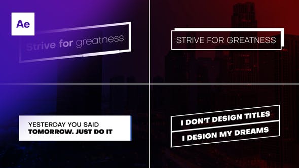 Minimal Animated Titles - 36456457 Download Videohive
