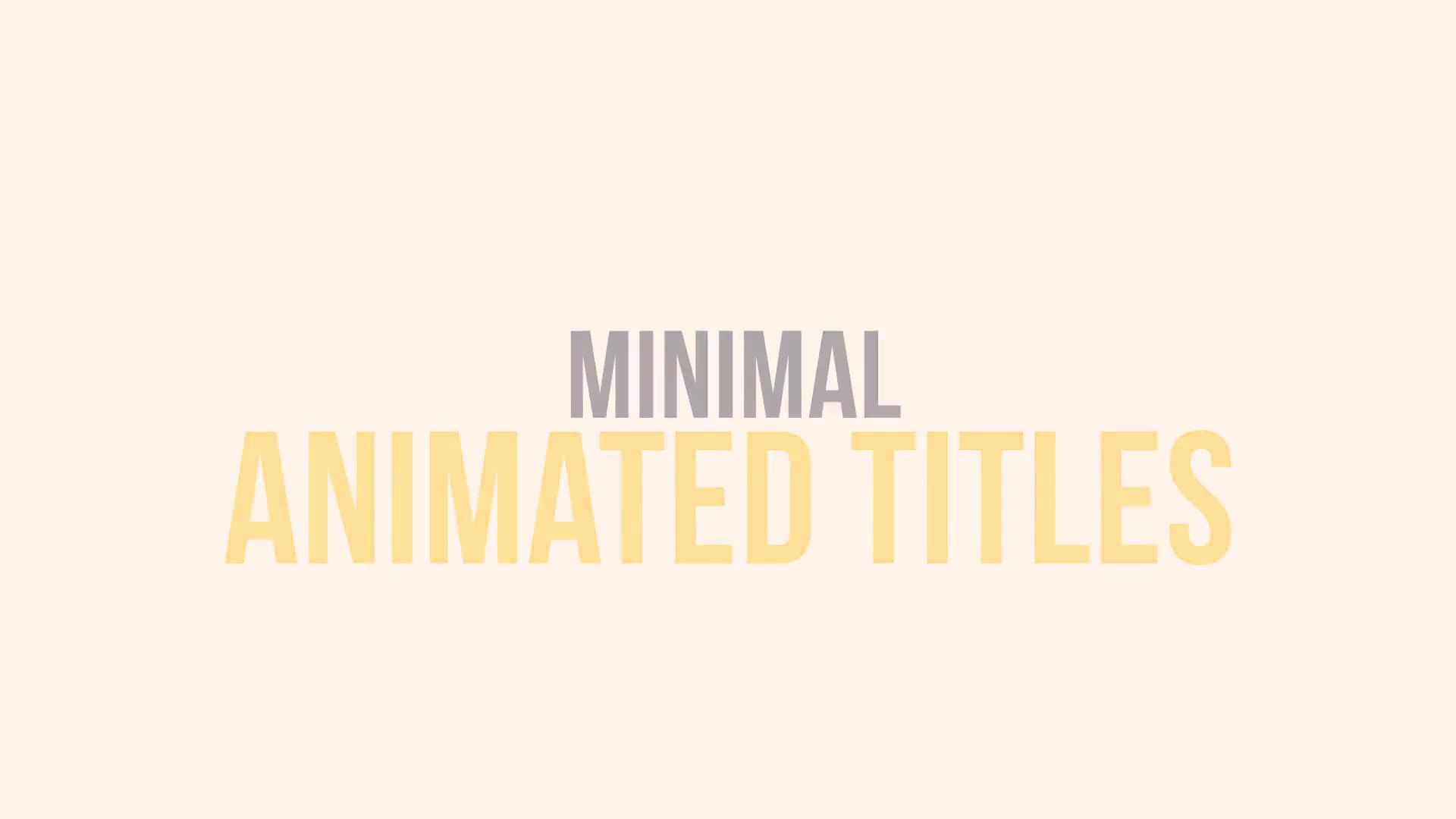 Minimal Animated Titles for Premiere Pro | Essential Graphics Videohive 22832657 Premiere Pro Image 1