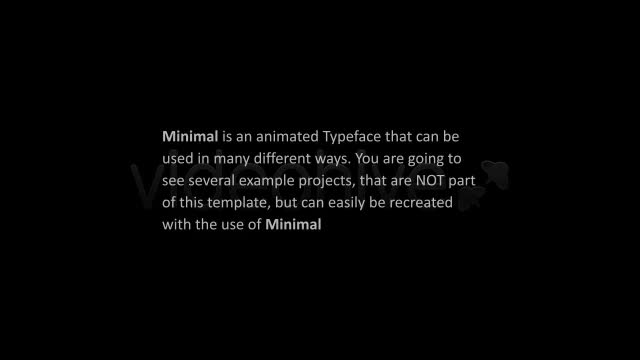 Minimal Animated Typeface - Download Videohive 5170788