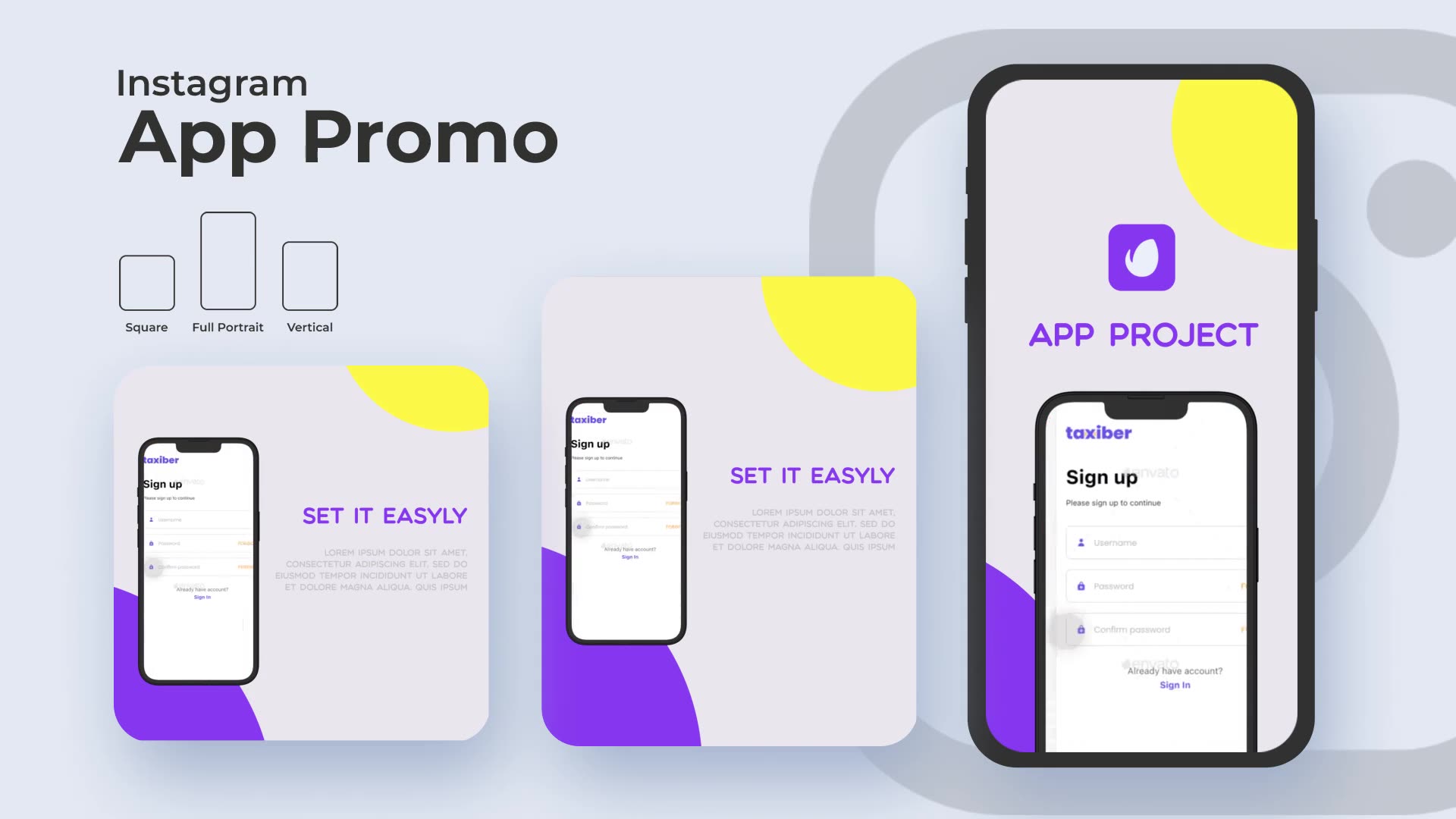 Minimal App Promo Instagram Videohive 36748630 After Effects Image 3