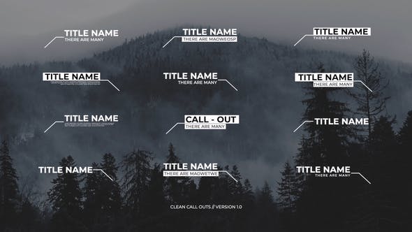 Minimal Call Outs | After Effects - 37103088 Videohive Download
