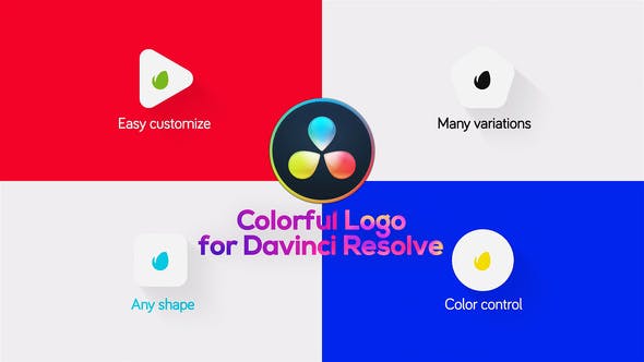 Minimal Colorful Logo for DaVinci Resolve - Download 31053385 Videohive