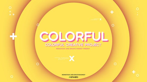Minimal Colorful Typo Intro - 33082144 Videohive Download