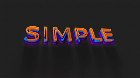 Minimal Colors Text Intro - Videohive Download 32794397