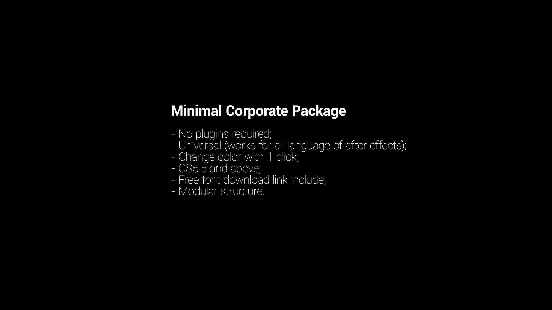 Minimal Corporate Package Videohive 19303096 After Effects Image 1