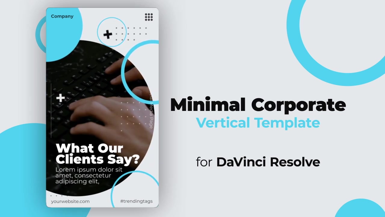 Minimal Corporate | Vertical DaVinci Resolve Template Videohive 33983526 DaVinci Resolve Image 6