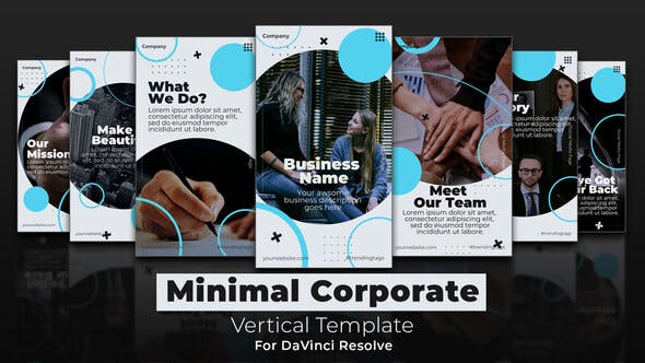 Minimal Corporate | Vertical DaVinci Resolve Template - 33983526 Videohive Download