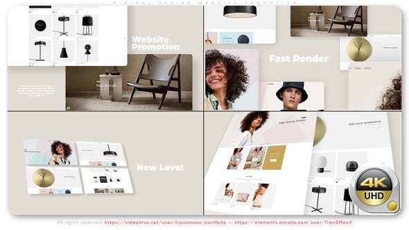 Minimal Design Website Promotion - Videohive Download 37299883