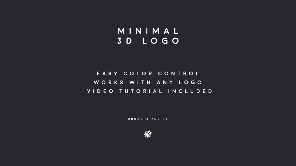 Minimal & Fast 3D Logo - Download Videohive 21266786