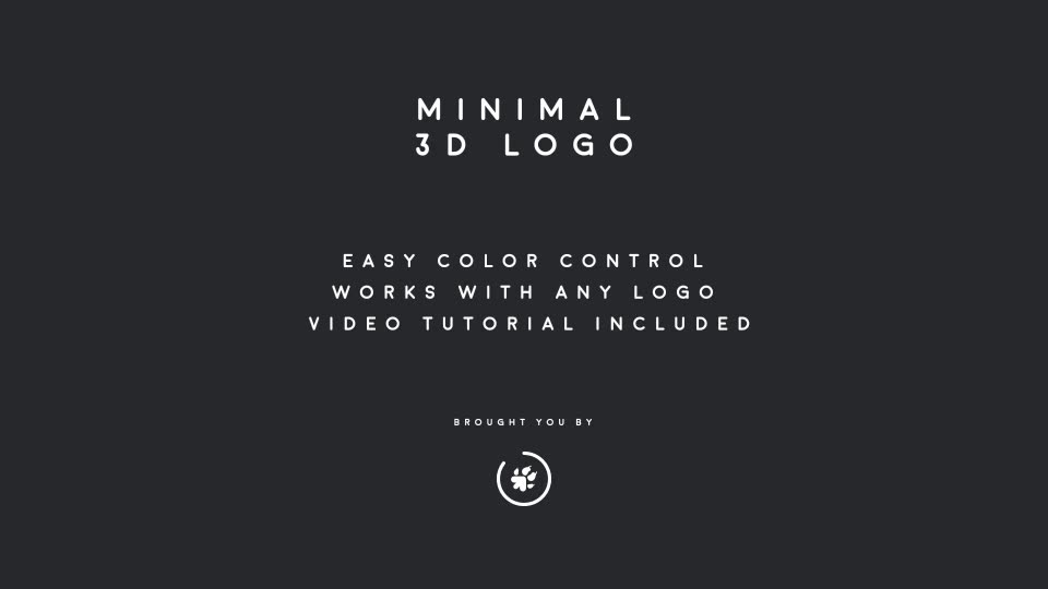 Minimal & Fast 3D Logo - Download Videohive 21266786