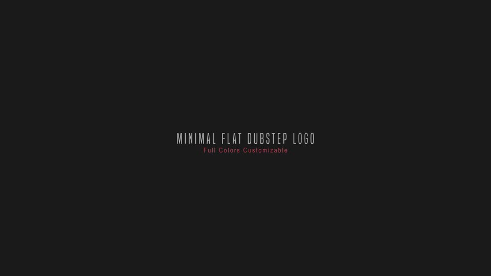 Minimal Flat Dubstep Logo - Download Videohive 17471739