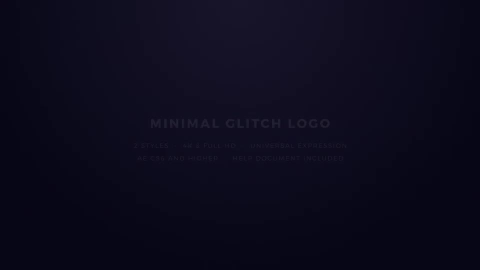 Minimal Glitch Logo - Download Videohive 20698351