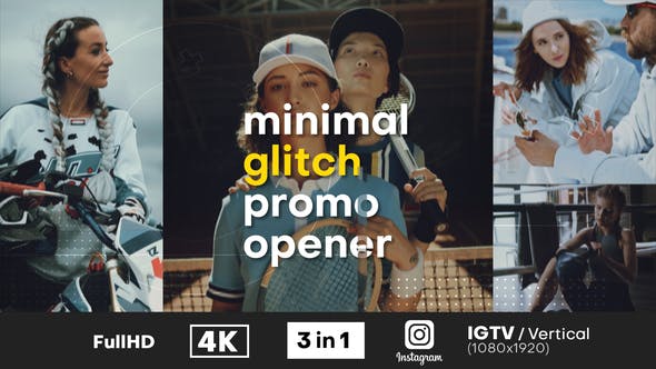 Minimal Glitch Promo Opener - Videohive Download 32392138