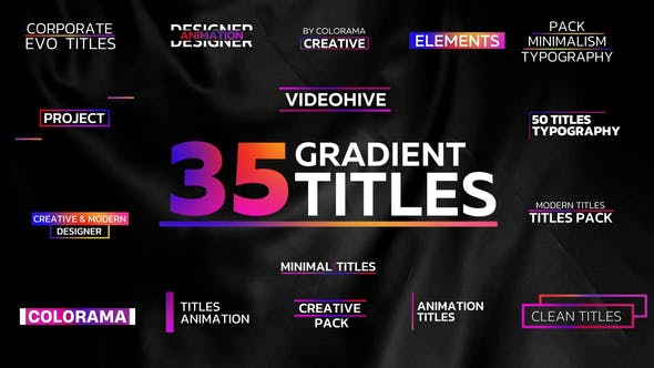 Minimal Gradient Titles - Download 35982965 Videohive