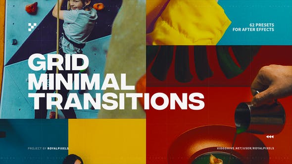 Minimal Grid Transitions - Videohive Download 38621205