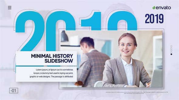 Minimal History Slideshow - Download 25330411 Videohive