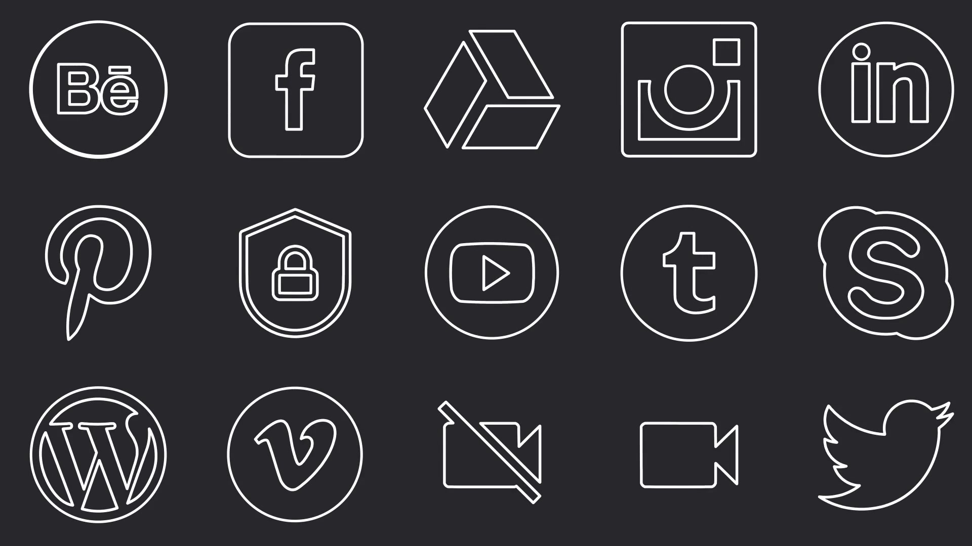 Minimal Icon Pack Videohive 18518172 After Effects Image 5