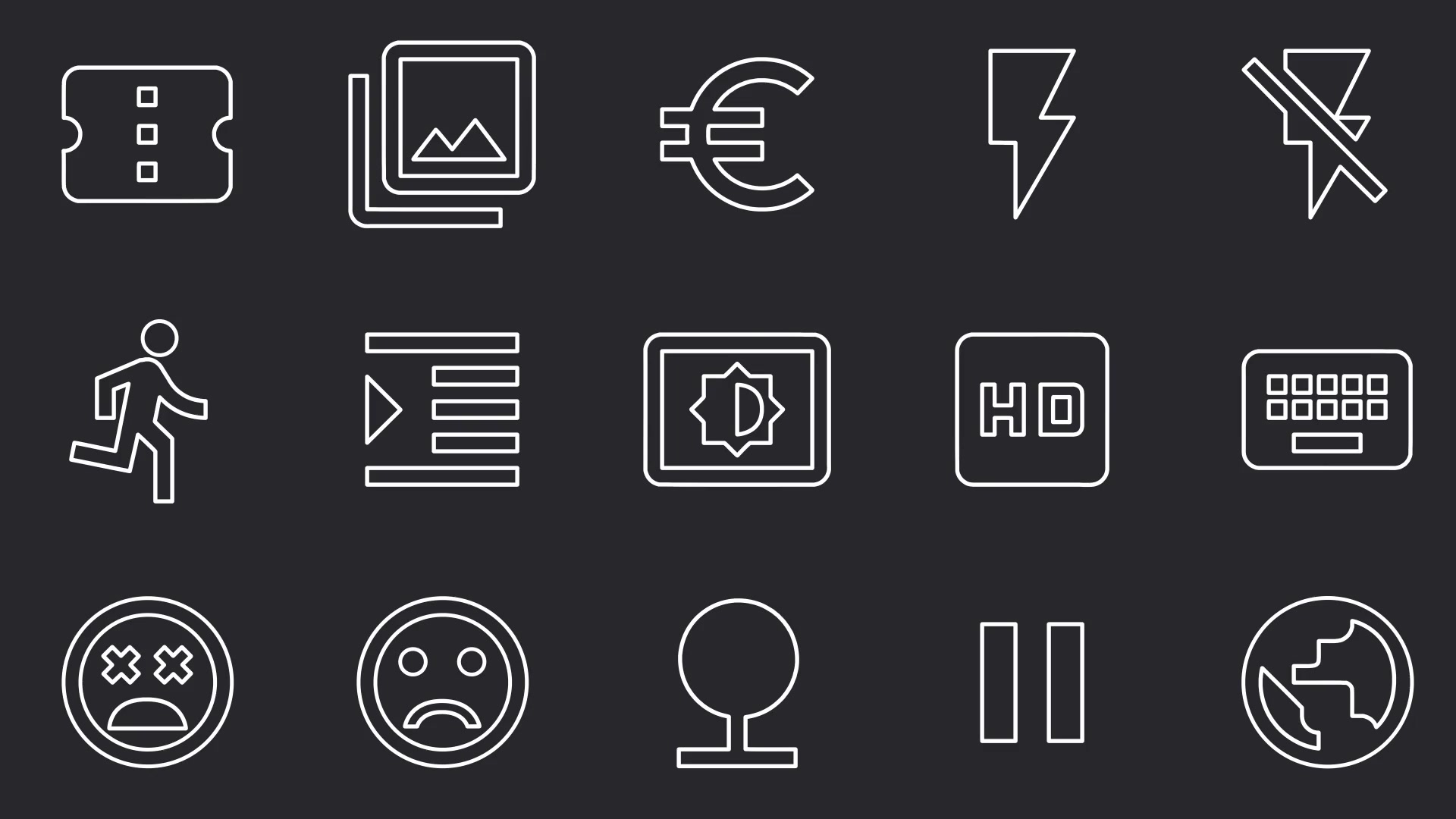 Minimal Icon Pack Videohive 18518172 After Effects Image 8