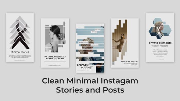 Minimal Instagram Stories and Posts - Videohive 36115555 Download