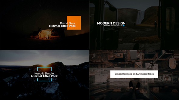 Minimal Intro Titles Pack lV - Download Videohive 19383781