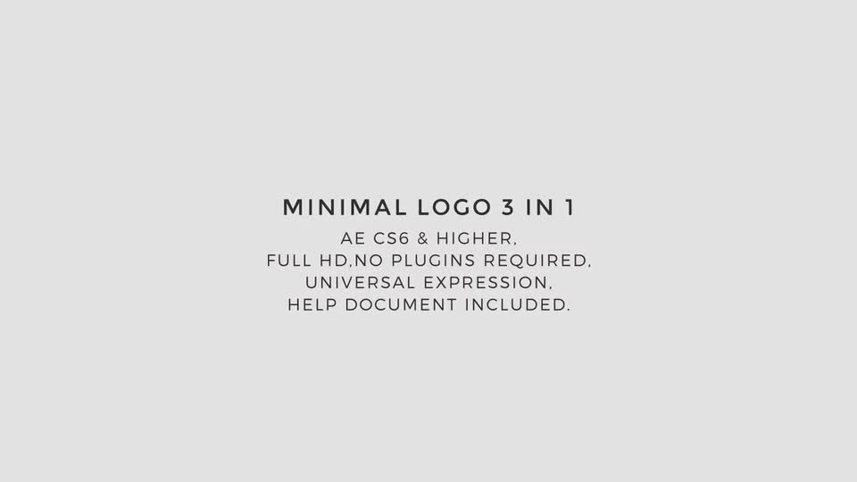 Minimal Logo 3 In 1 - Download Videohive 19921868