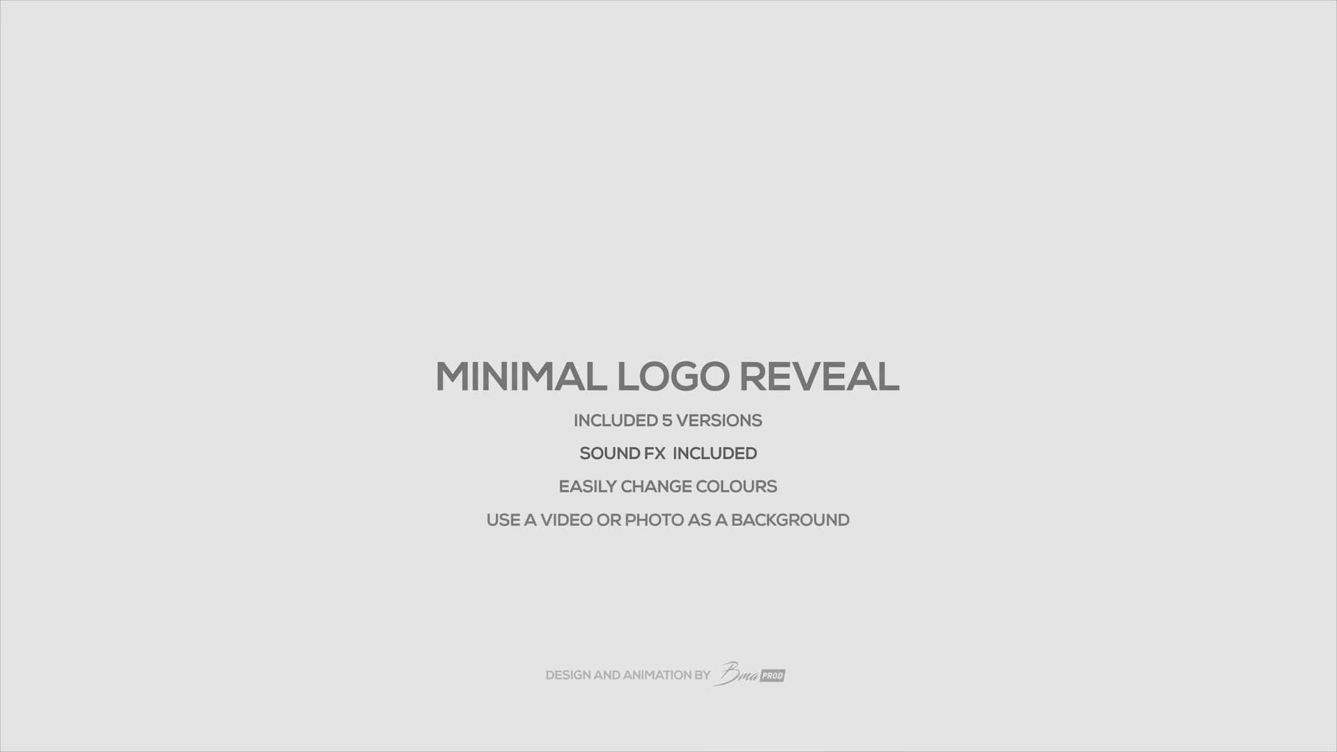 Minimal Logo Reveal - Download Videohive 22877415